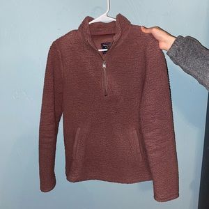 Sherpa quarter zip jacket